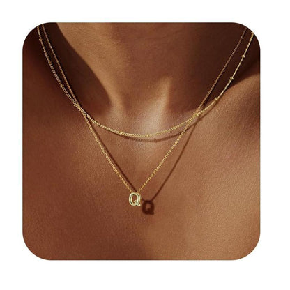 銅字母項鍊組