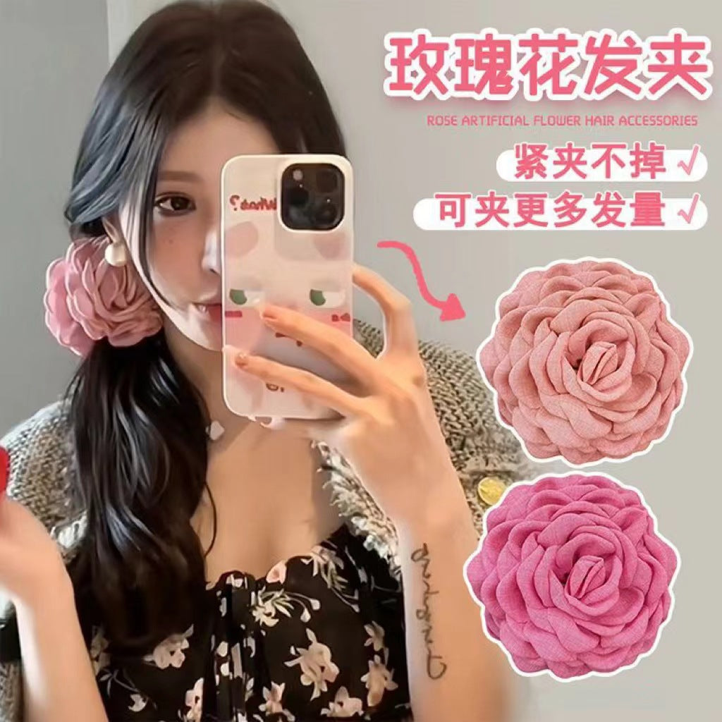 花朵簡約髮夾－商品主圖｜https://igowo.tw/