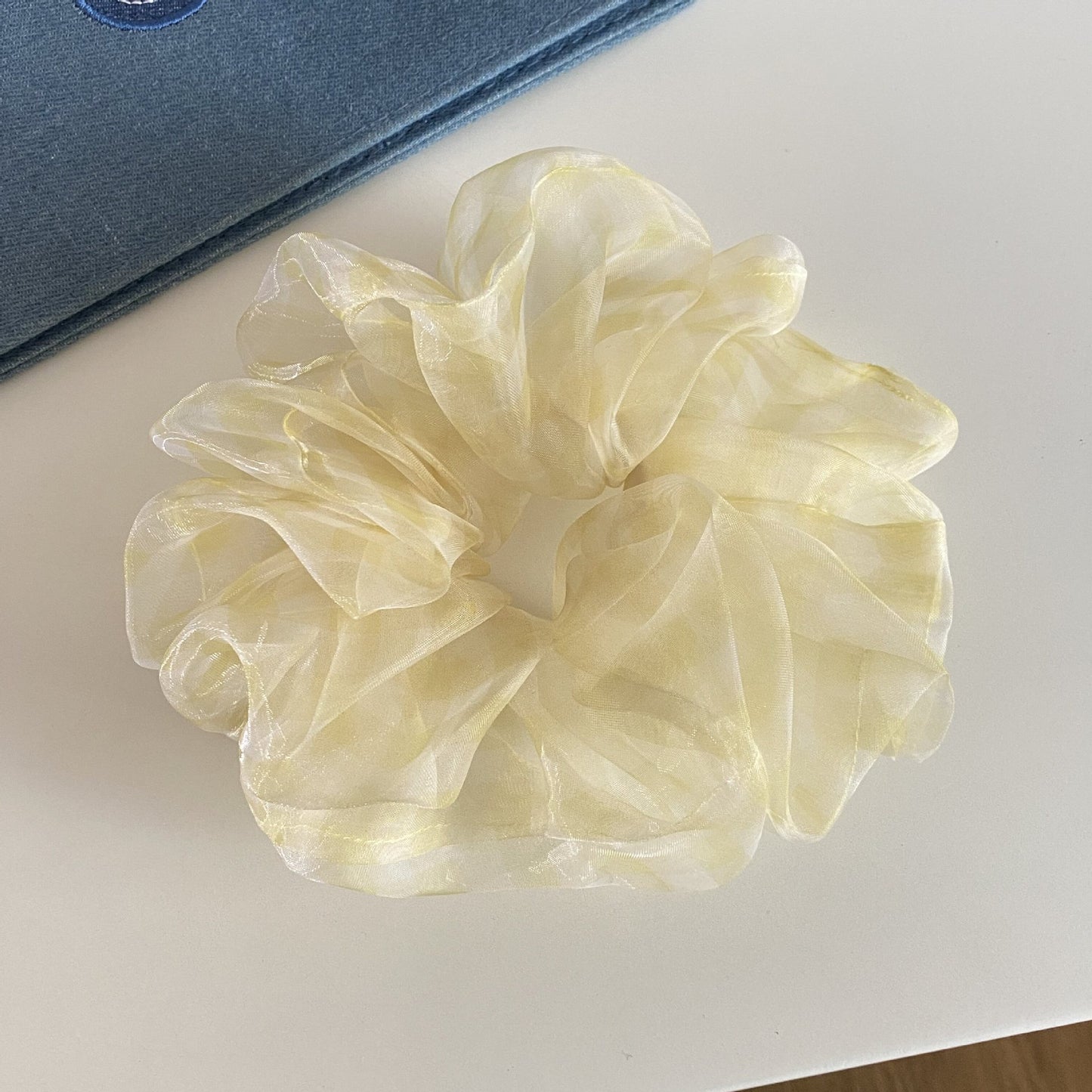 格紋大腸圈髮圈