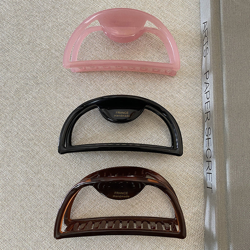 醋酸板材復古鯊魚夾－商品主圖｜https://igowo.tw/