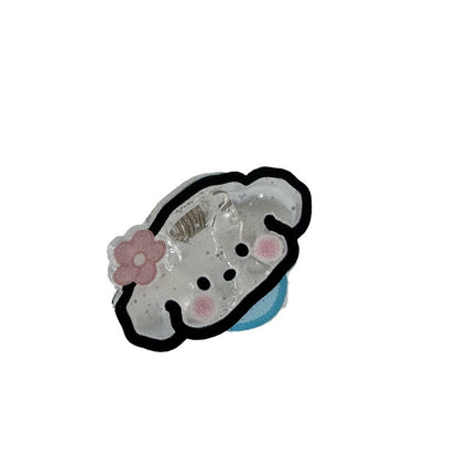 卡通簡約鯊魚夾－卡通小抓-鴨子款細節｜https://igowo.tw/