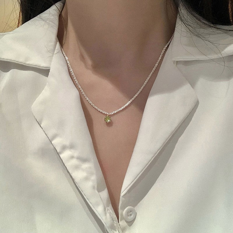 彩色串珠碎銀項鍊－細節特寫49｜https://igowo.tw/