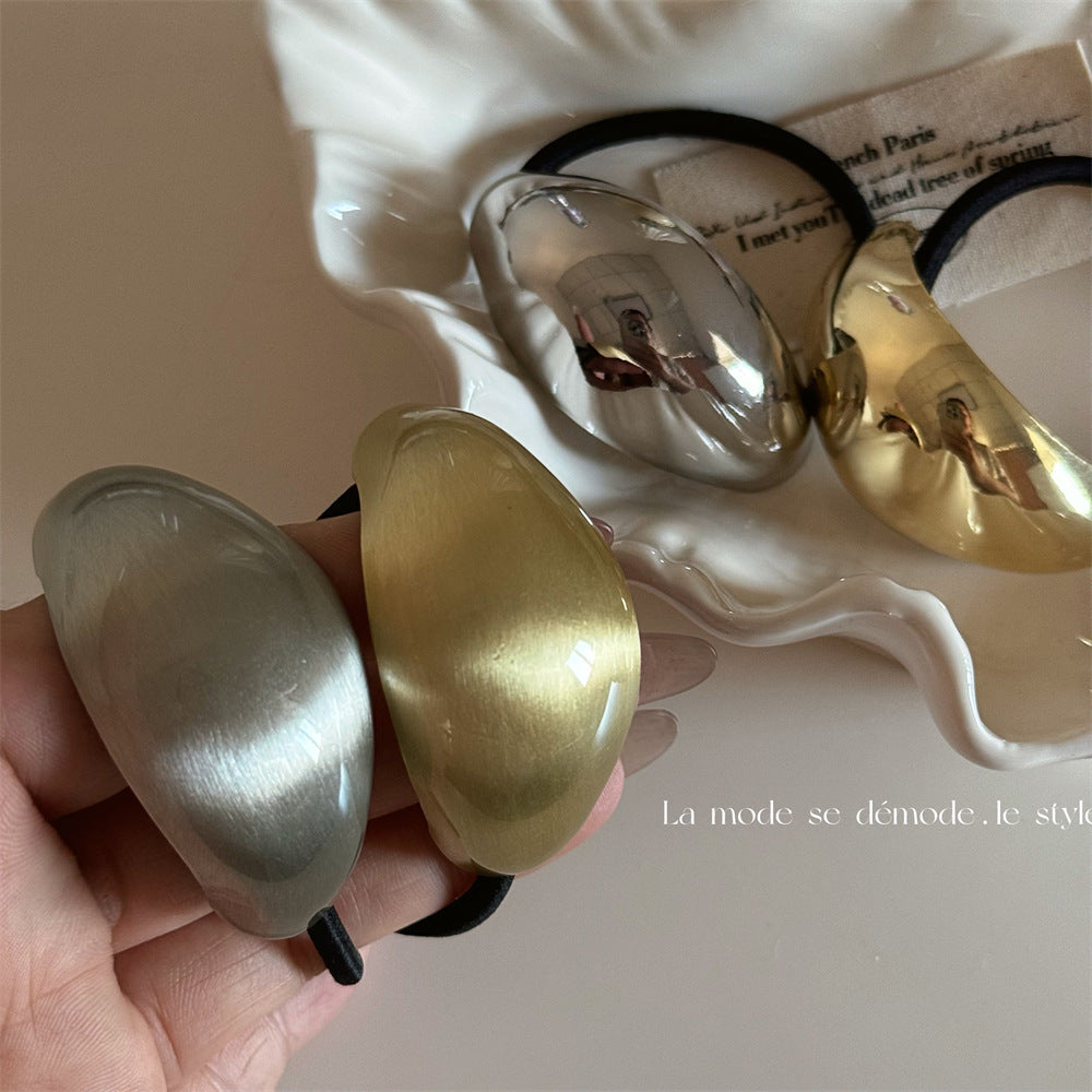 彈力繩不規則復古髮圈－商品主圖｜https://igowo.tw/