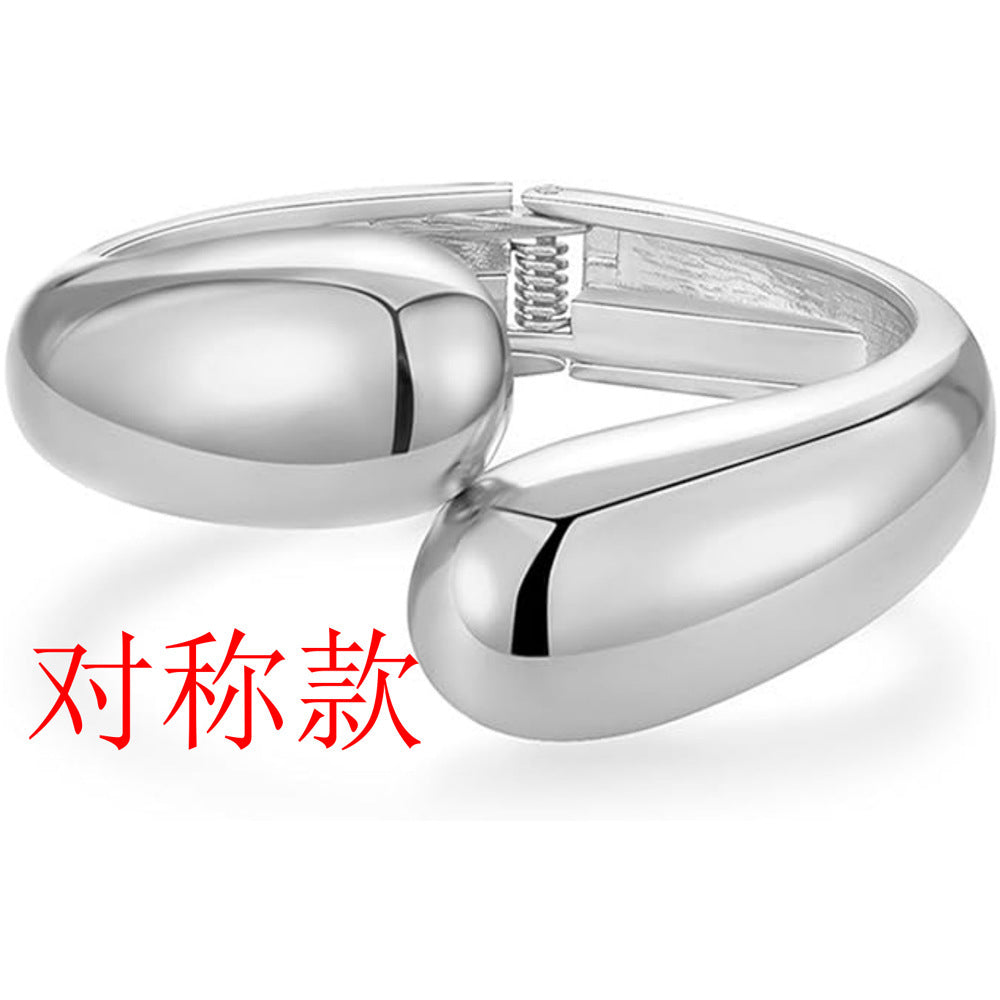 珍珠半開口手鐲