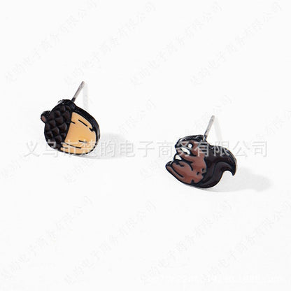南瓜聖誕耳釘