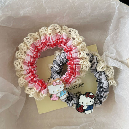 紅色草莓貓咪髮圈－商品主圖｜https://igowo.tw/