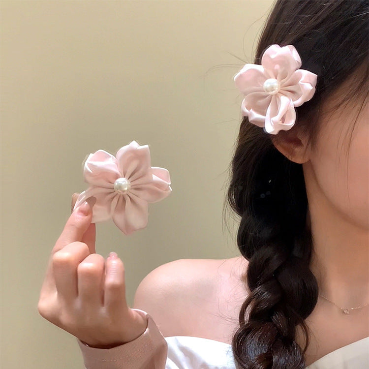 粉色櫻花髮夾