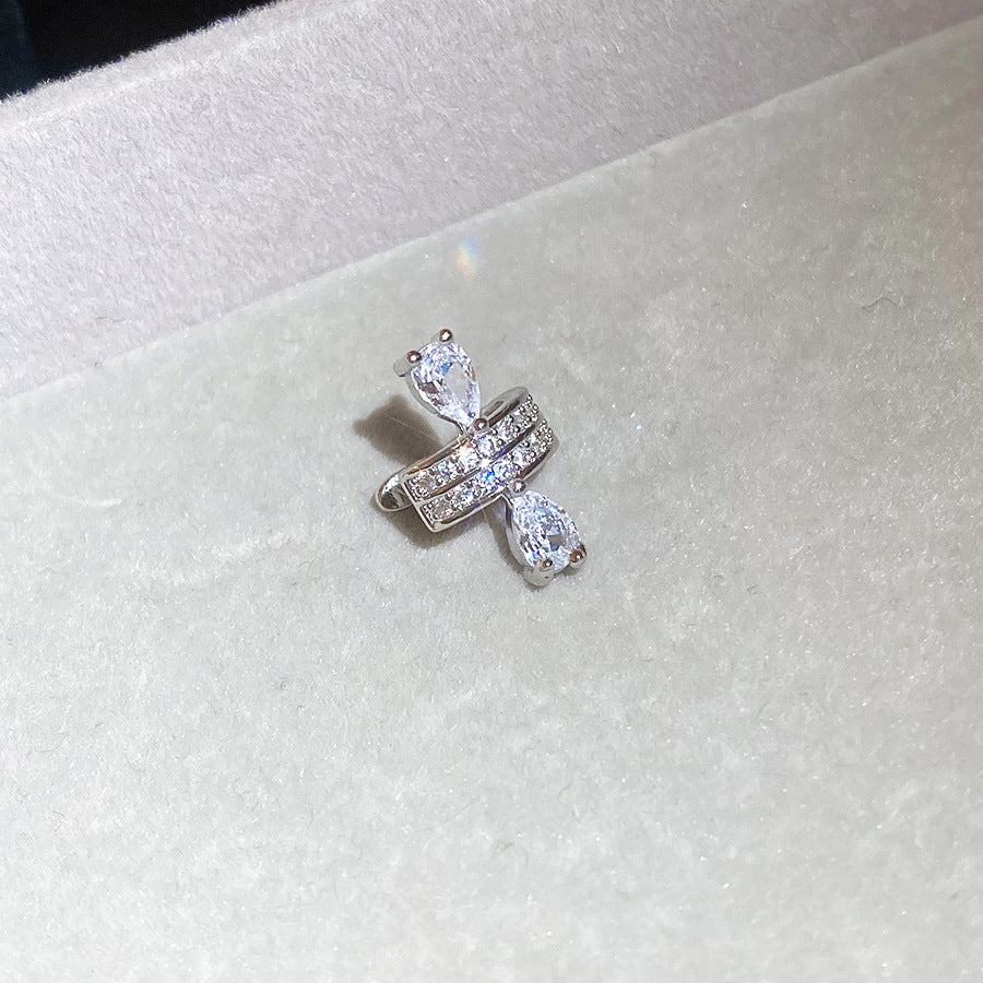 冷淡風鋯石星星耳夾個性潮流氣質ins風無耳洞耳骨夾輕奢小眾耳環