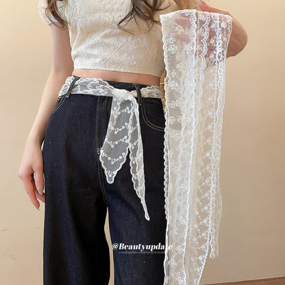 蕾絲緞帶蝴蝶結飾品－商品主圖｜https://igowo.tw/