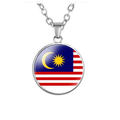 合金獨立日復古項鍊