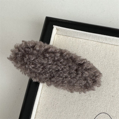 繽紛絨面復古髮夾