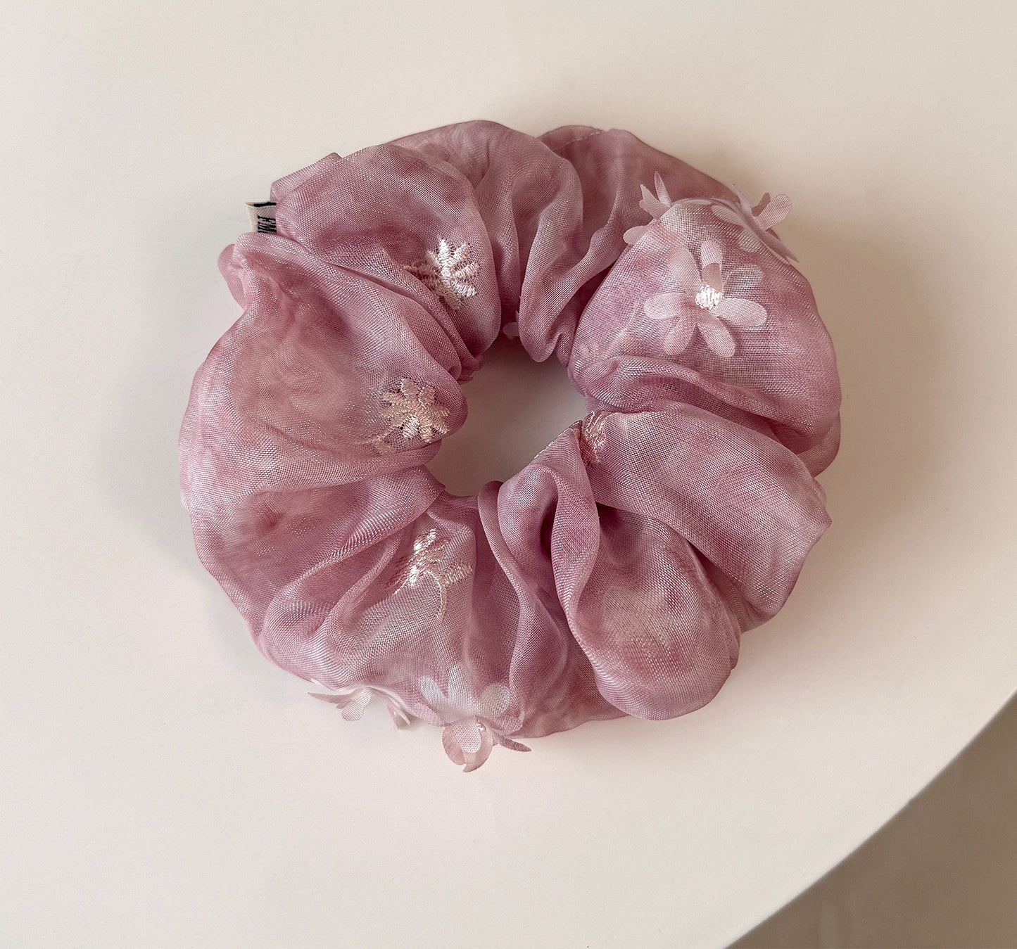 網紗大腸圈碎花髮圈