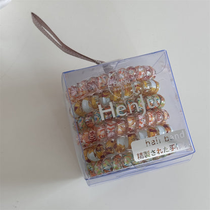 彩色碎花髮圈