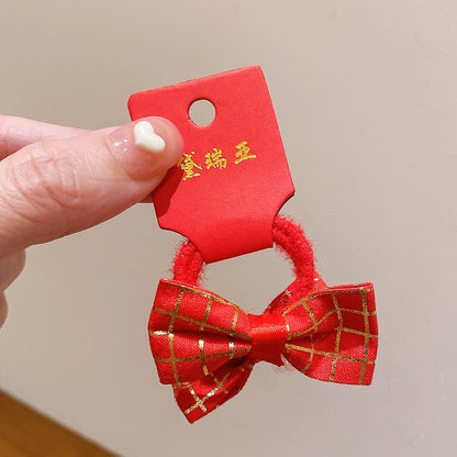 絨面蝴蝶結復古髮夾－細節特寫18｜https://igowo.tw/