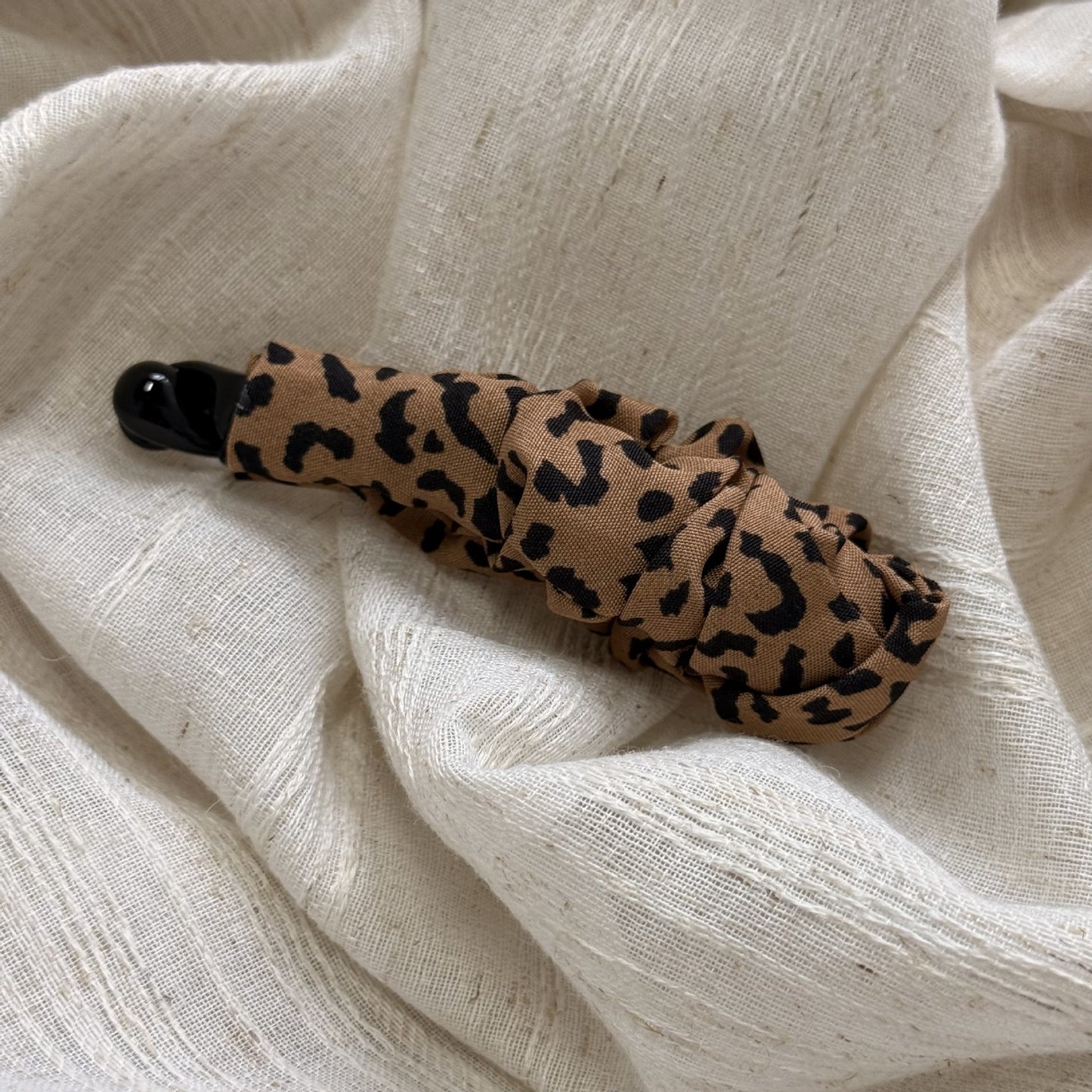 豹紋波點復古髮夾