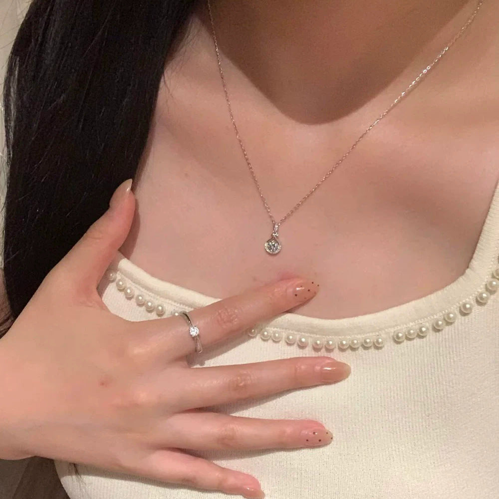 珍珠愛心墜飾項鍊－細節特寫142｜https://igowo.tw/