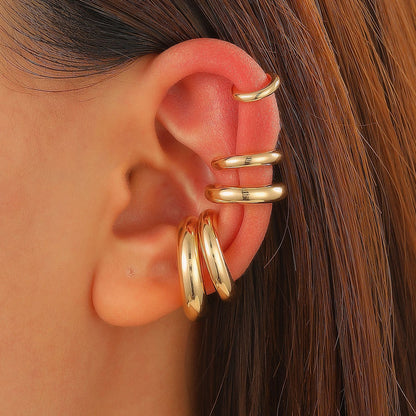 金屬圓圈簡約耳環－細節特寫18｜https://igowo.tw/