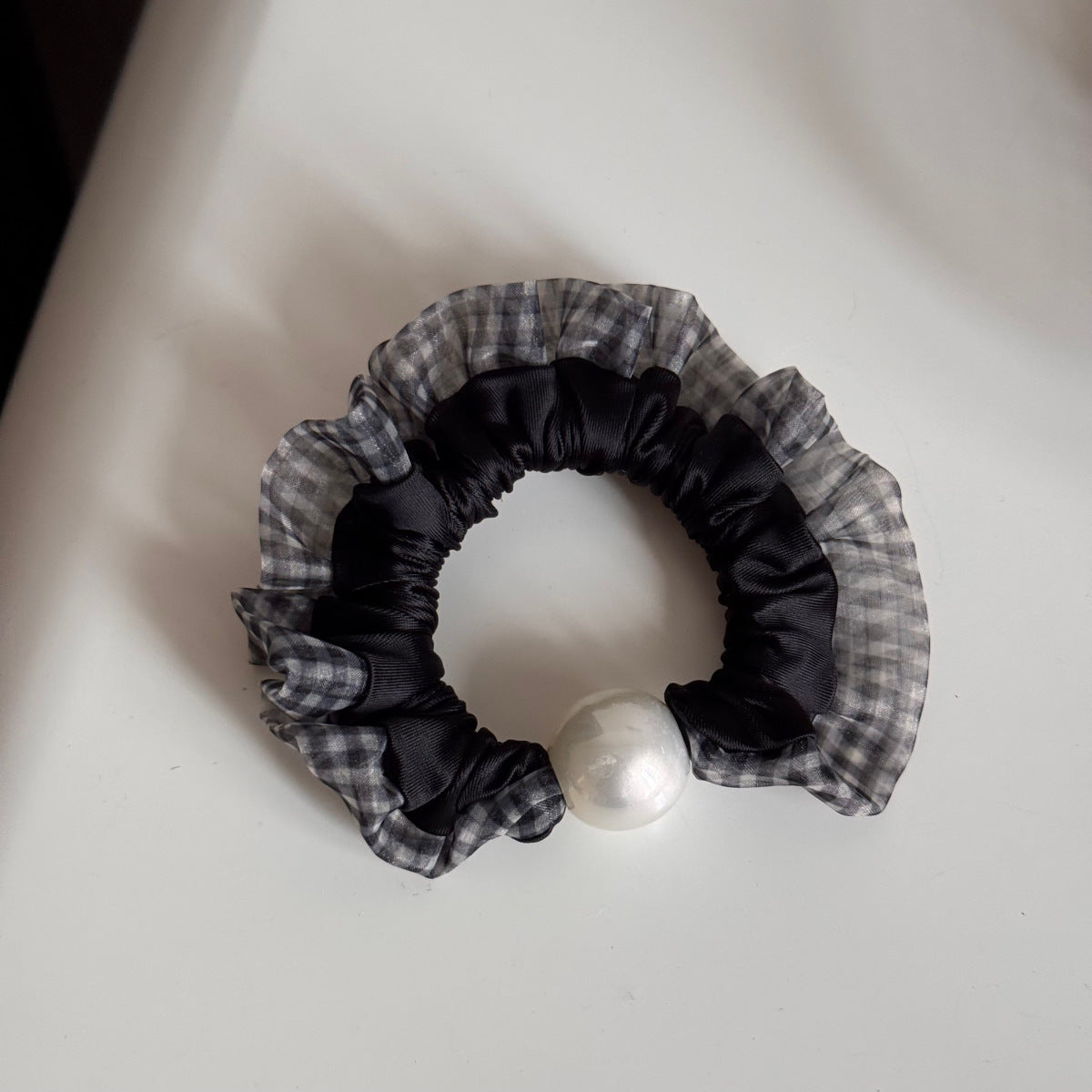 珍珠彈力繩復古髮圈