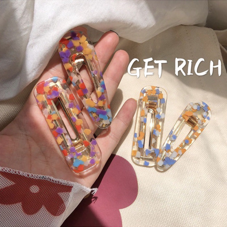 彩色簡約髮夾－商品主圖｜https://igowo.tw/