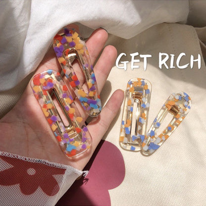 彩色簡約髮夾－商品主圖｜https://igowo.tw/