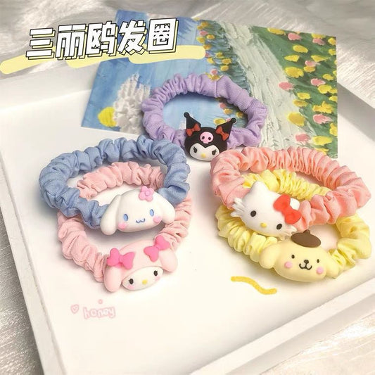 彩色卡通髮圈－商品主圖｜https://igowo.tw/