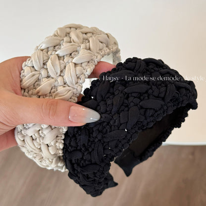 編織簡約髮箍－商品主圖｜https://igowo.tw/