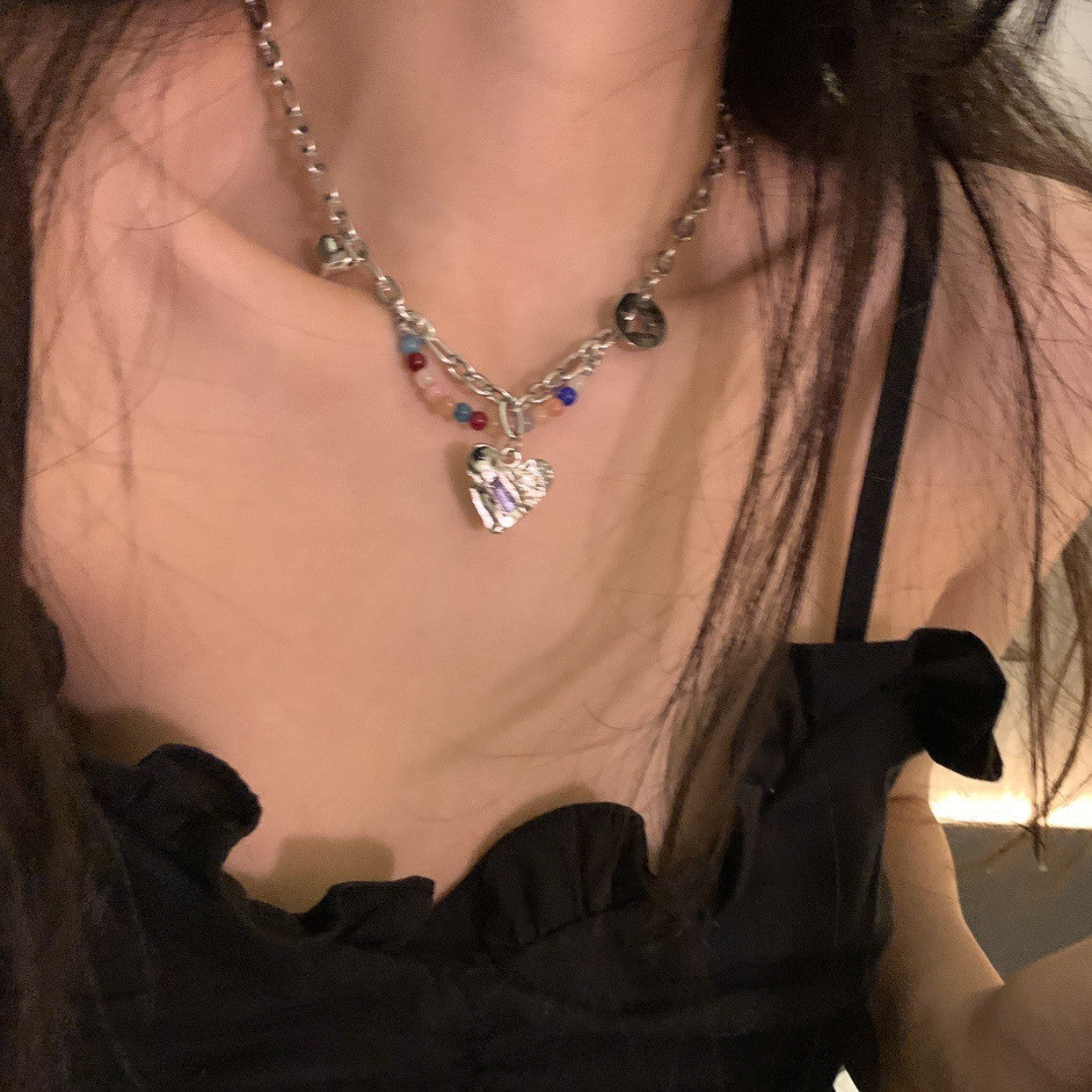 鈦鋼雙層項鍊－細節特寫31｜https://igowo.tw/