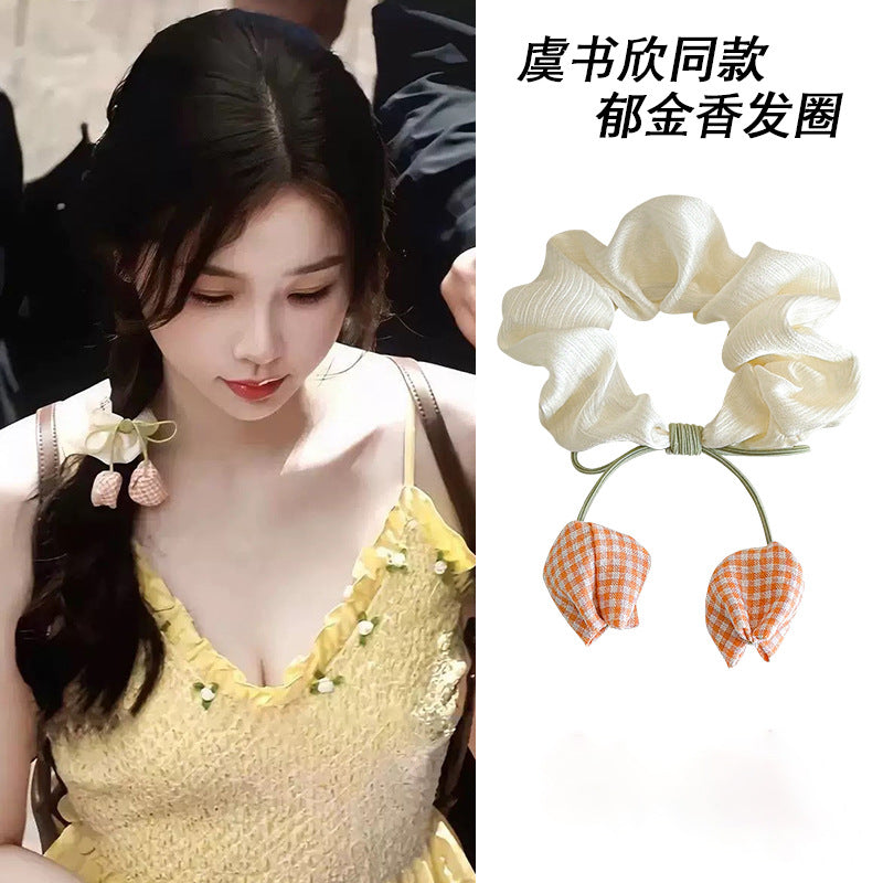花朵簡約髮圈－商品主圖｜https://igowo.tw/