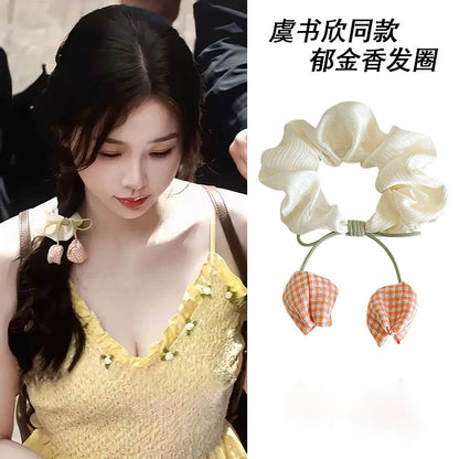 花朵簡約髮圈－商品主圖｜https://igowo.tw/