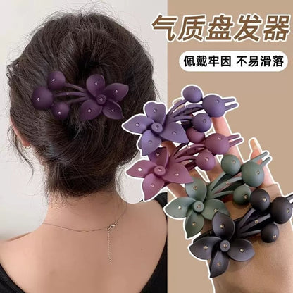 花朵簡約髮夾－商品主圖｜https://igowo.tw/
