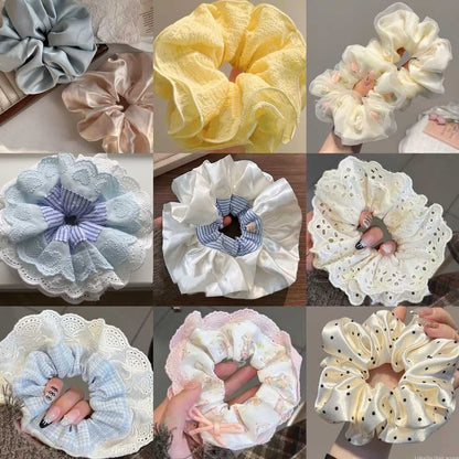 蕾絲雙層髮圈－商品主圖｜https://igowo.tw/