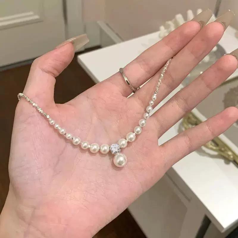 鋯石鈦鋼水滴墜飾項鍊－第二視角實拍｜https://igowo.tw/