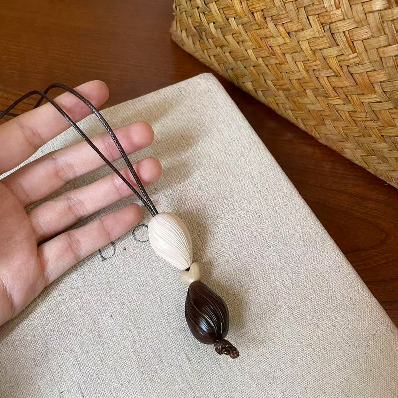 樹脂方形圓形墜飾項鍊