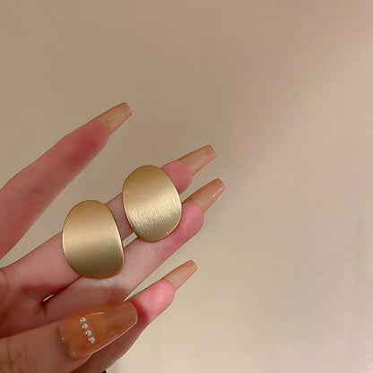 銀針簡約耳環