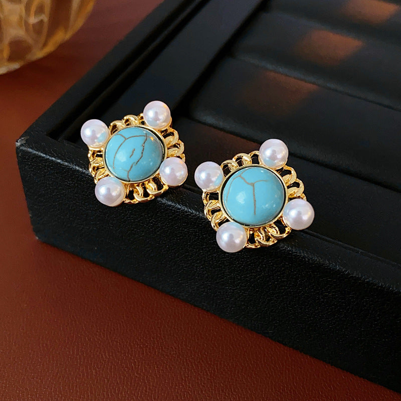 珍珠圓形項鍊耳環組－細節特寫8｜https://igowo.tw/