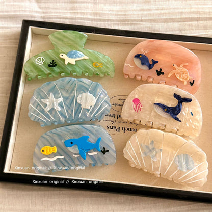 醋酸板材海星鯊魚夾－商品主圖｜https://igowo.tw/