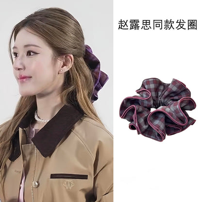 簡約經典髮夾－黑色腸圈款細節｜https://igowo.tw/
