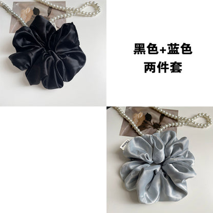 彈力繩大腸圈復古髮圈－細節特寫8｜https://igowo.tw/