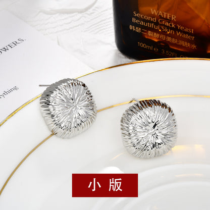 方形復古簡約耳釘