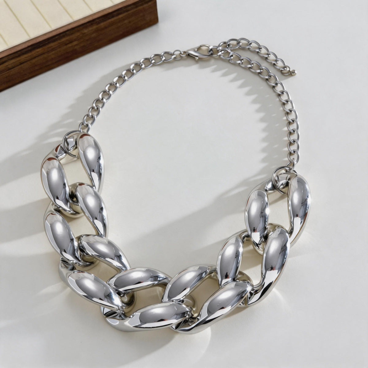 金屬鏈條誇張項鍊