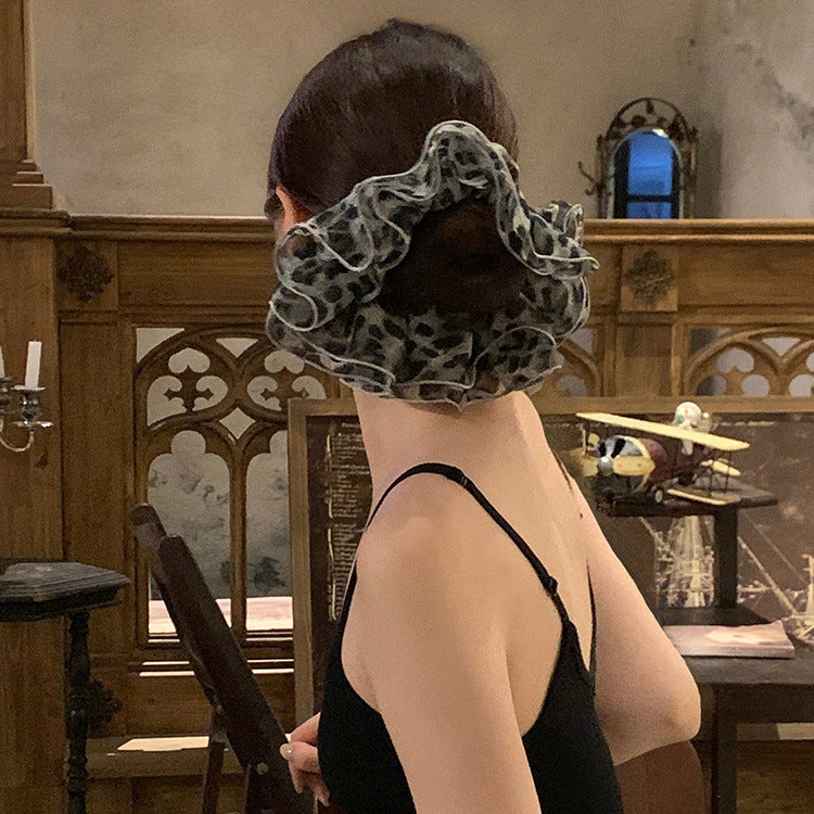 豹紋簡約髮圈－商品主圖｜https://igowo.tw/