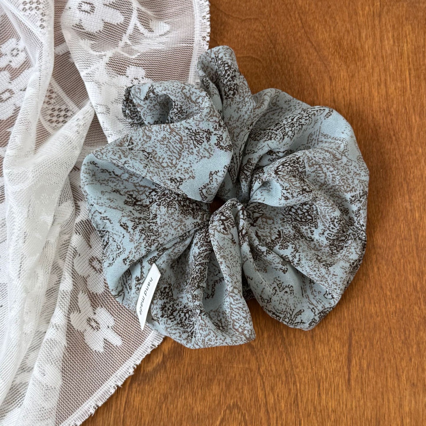 碎花波點復古髮圈