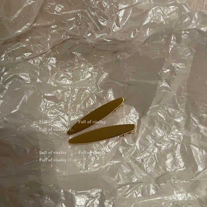 黑色金屬一字髮夾