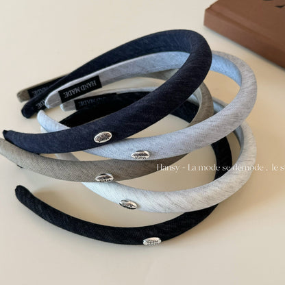 布面簡約髮箍－商品主圖｜https://igowo.tw/