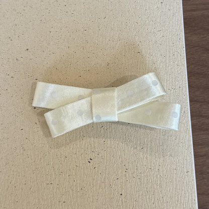波點蝴蝶結立體髮夾
