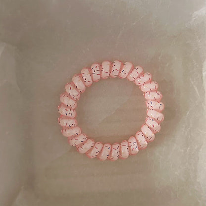 粉色簡約髮圈