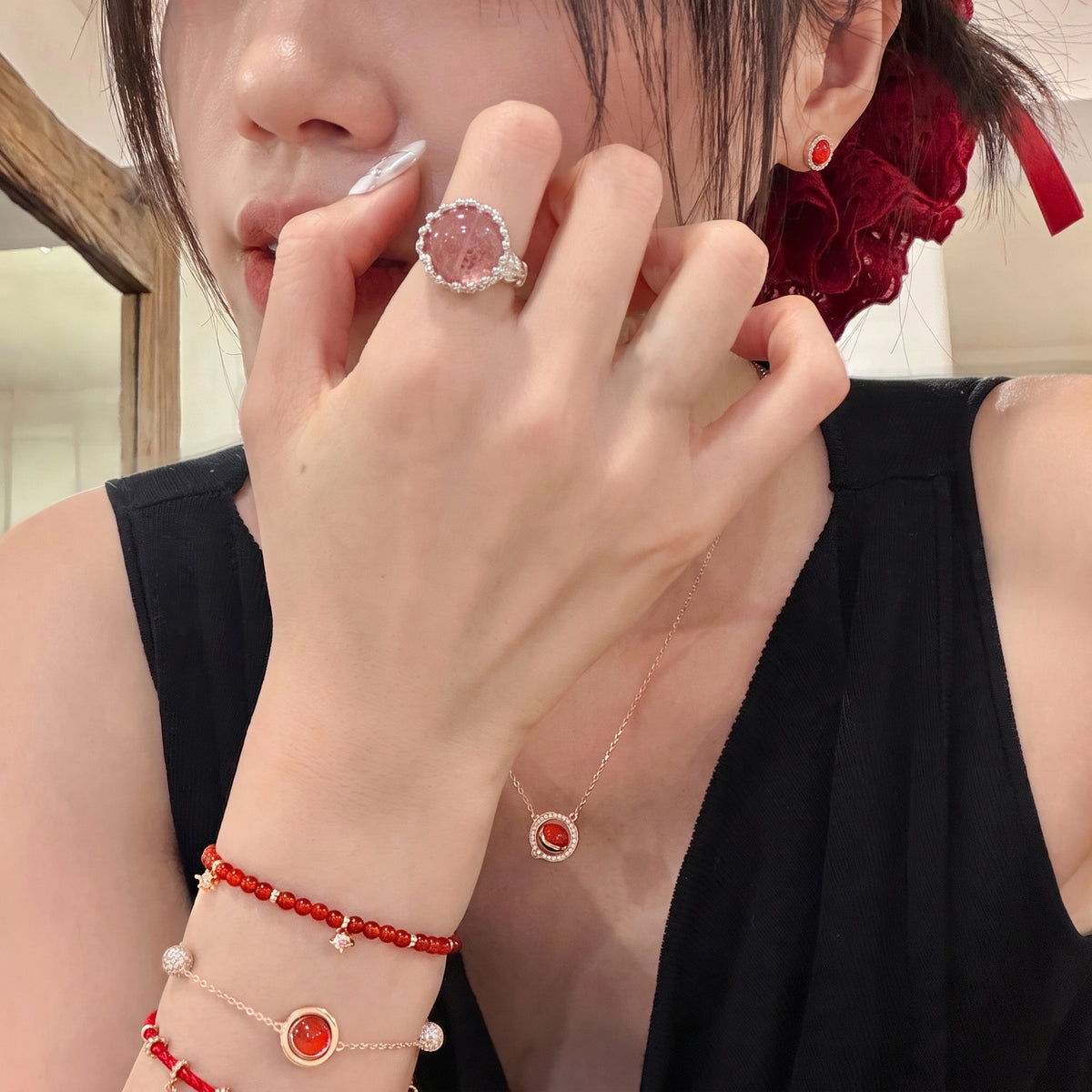 簡約經典戒指－白石款細節7｜https://igowo.tw/