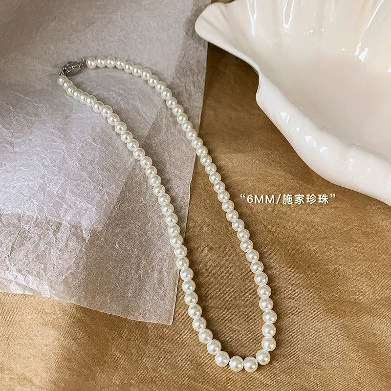 珍珠玻璃古典復古項鍊