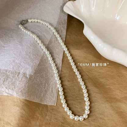 珍珠玻璃古典復古項鍊