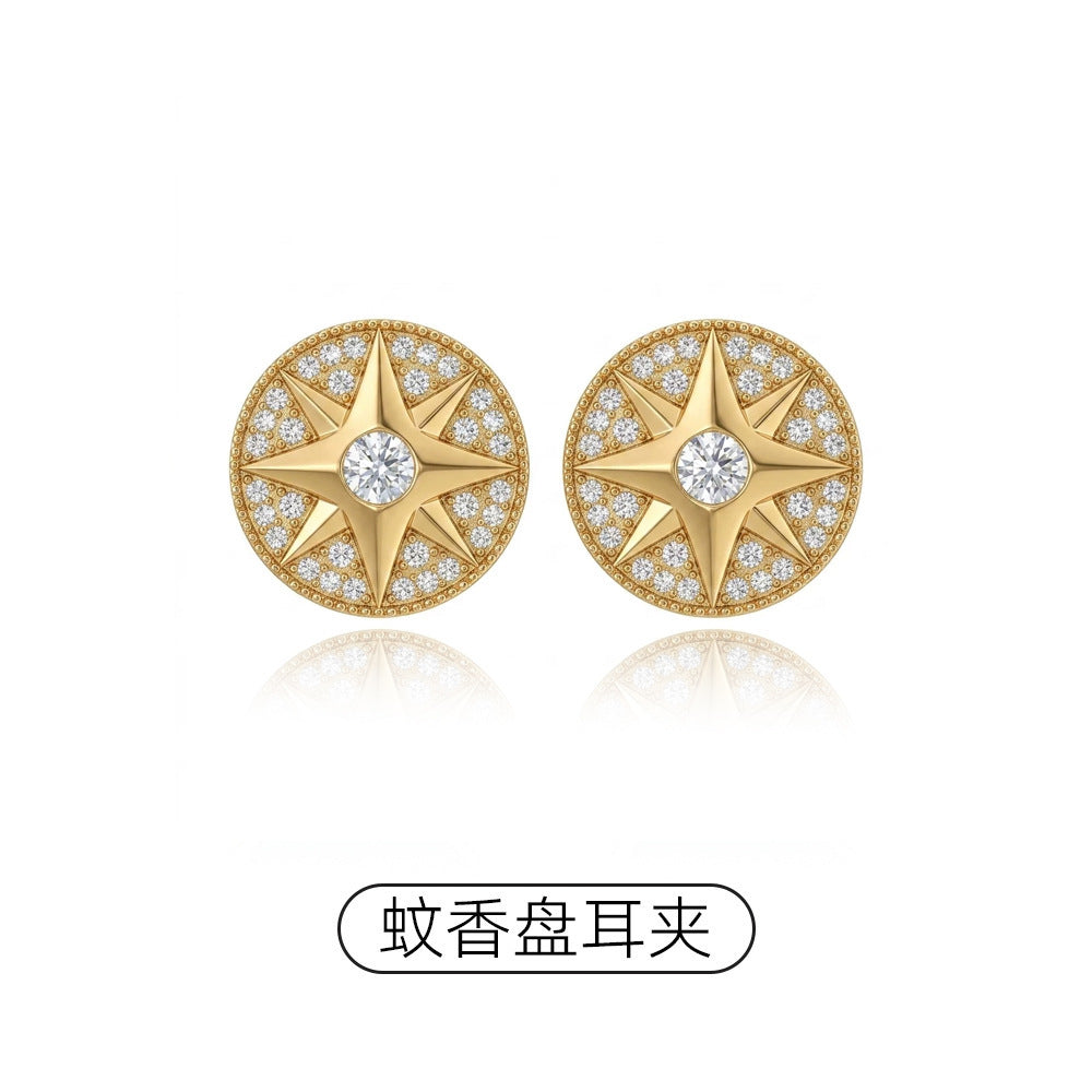 琺瑯愛心免耳洞耳夾－細節特寫55｜https://igowo.tw/